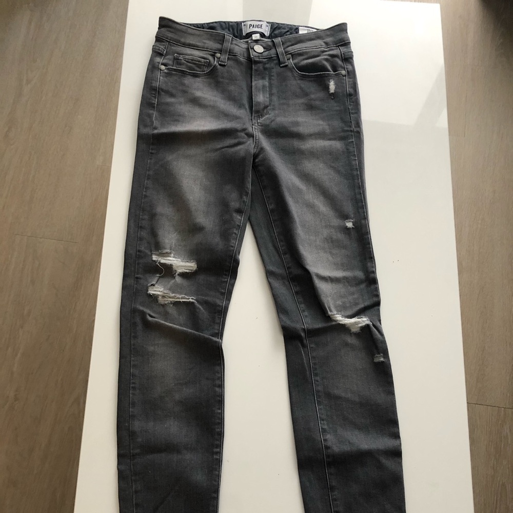 Paige Hoxton Ultra Skinny gray jeans